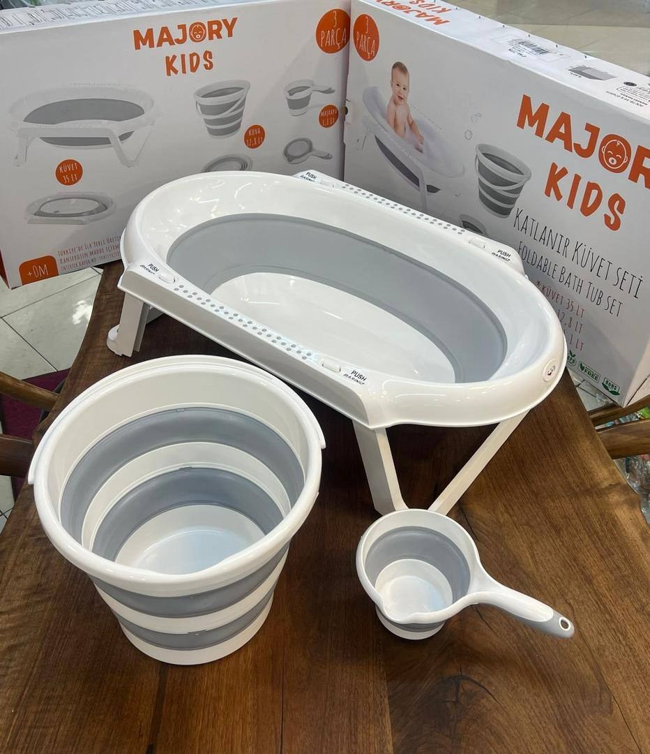 ست وان حمام سه تکه تاشو آکاردئونی مجوری ترک MAJORY KIDS