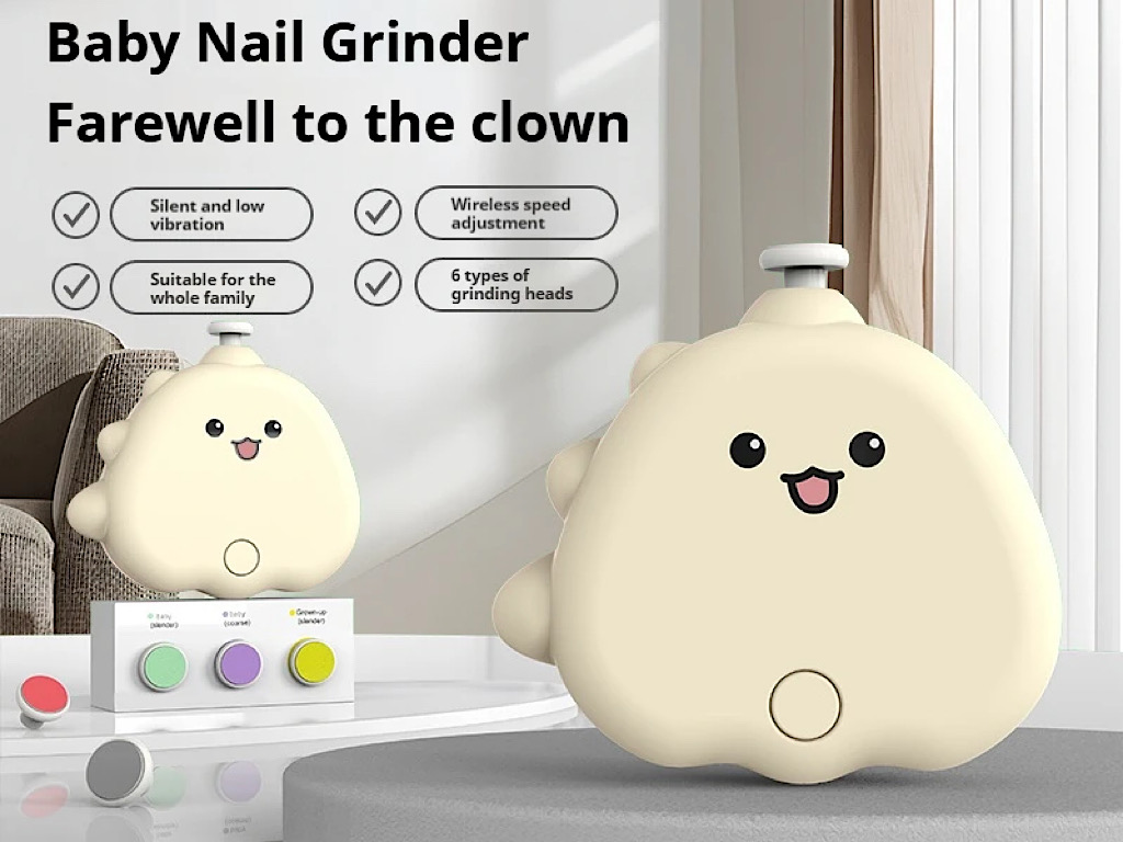 سوهان ناخن شارژی نوزاد و کودک طرح دایناسور عروسکی