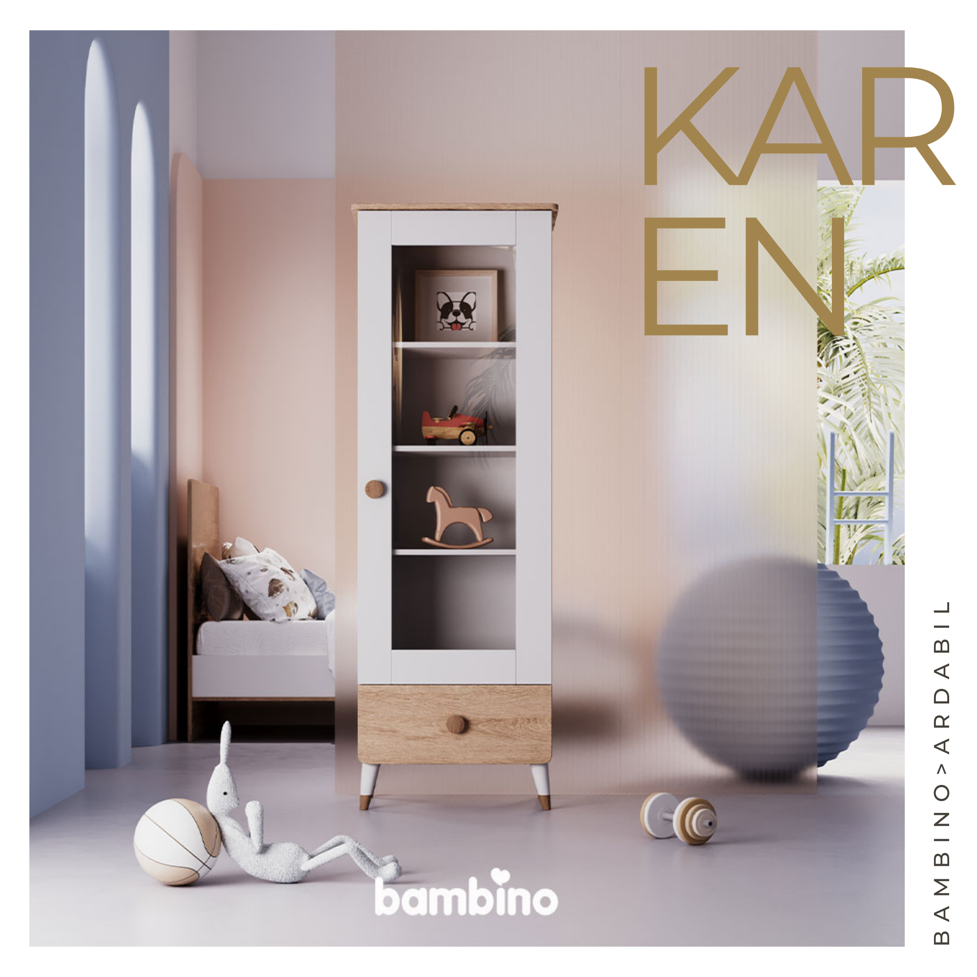 ویترین کودک سرویس سیسمونی و نوزاد مدل کارن karen بامبینو bambino