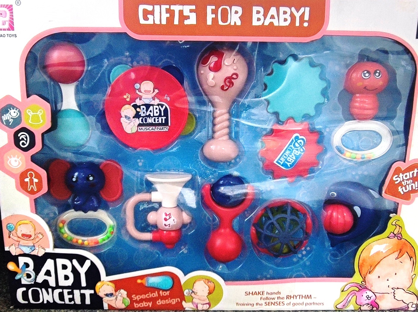 ست جغجغه baby conceit