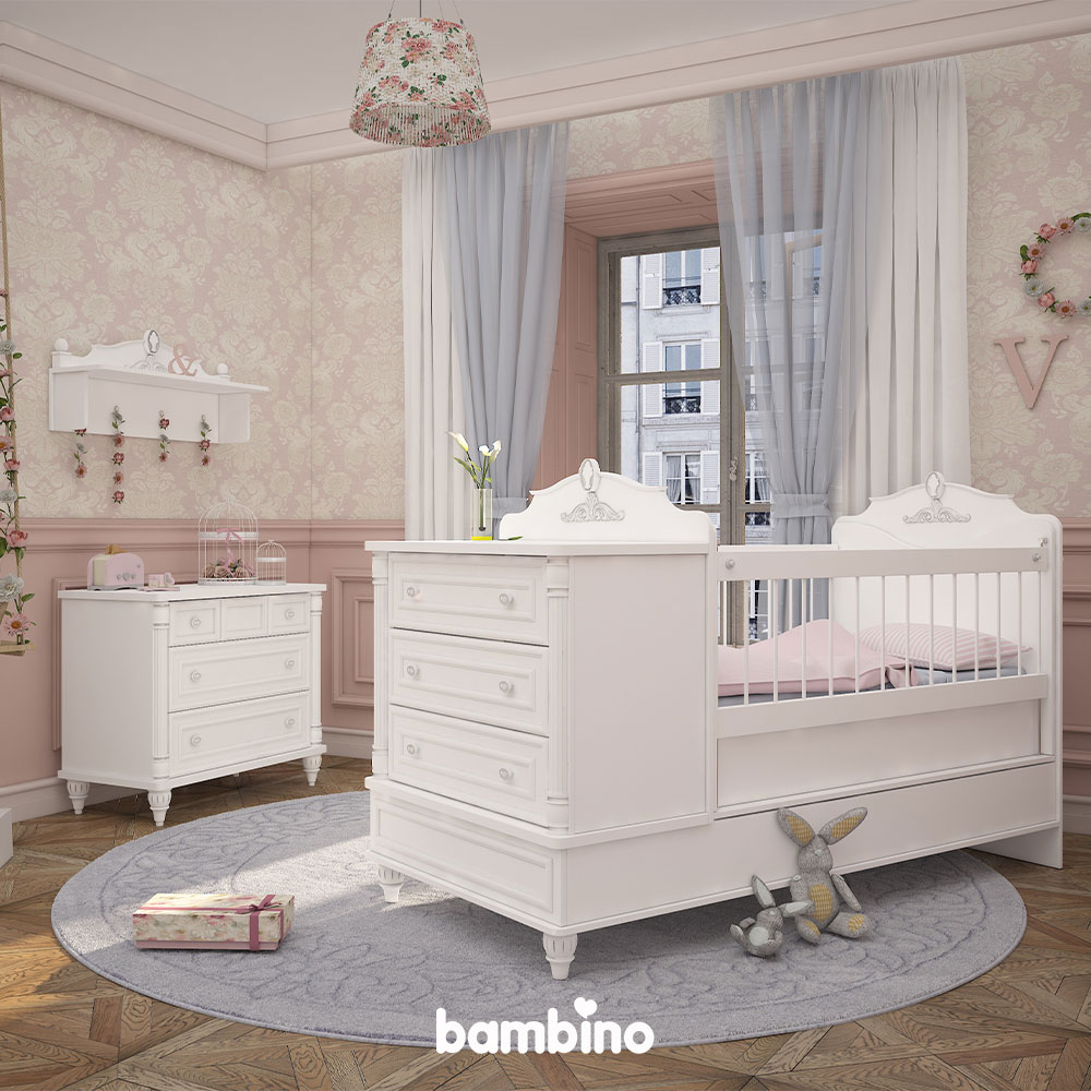 دراور سه کشو سرویس سیسمونی و نوزاد مدل ونیز venice بامبینو bambino