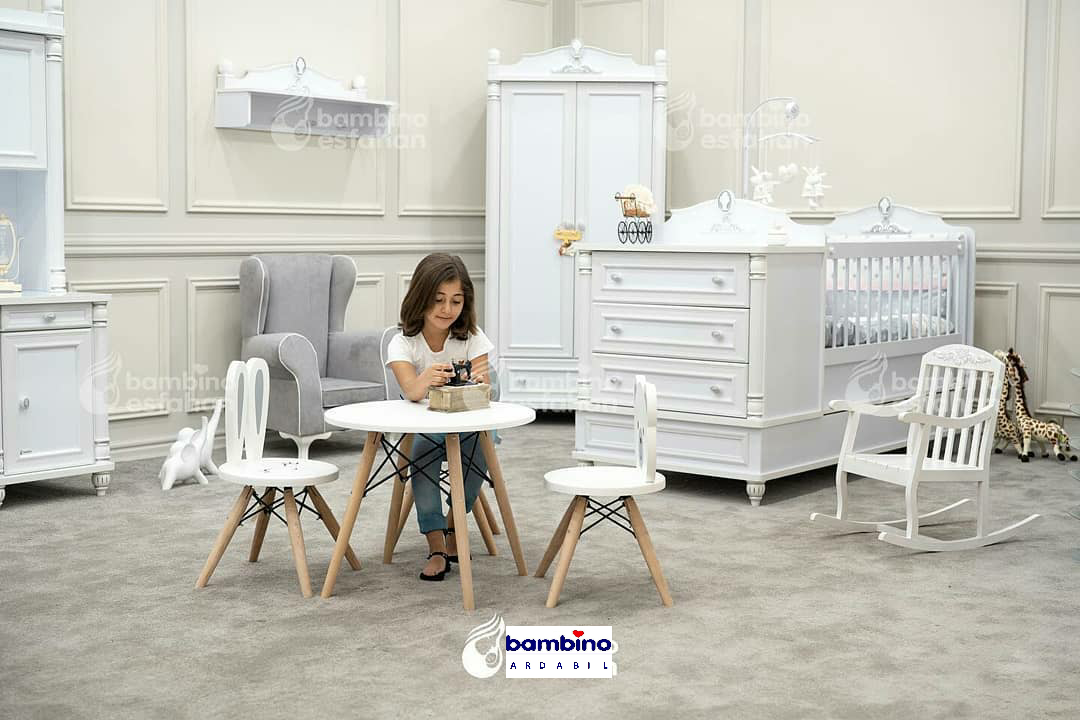 تخت چند منظوره کودک سرویس سیسمونی و نوزاد مدل ونیز venice بامبینو bambino
