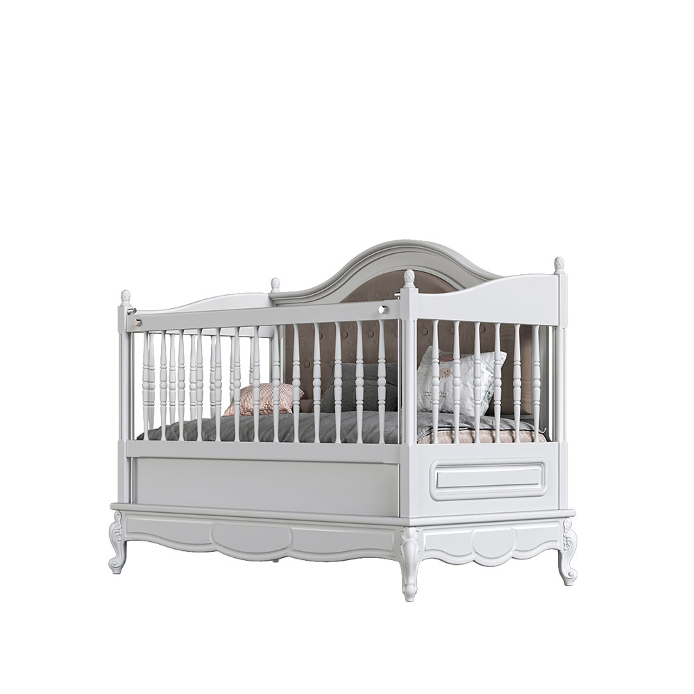 تخت کاناپه ای نوزاد سرویس سیسمونی و نوزاد مدل رویال royal (رنگ موشی) بامبینو bambino