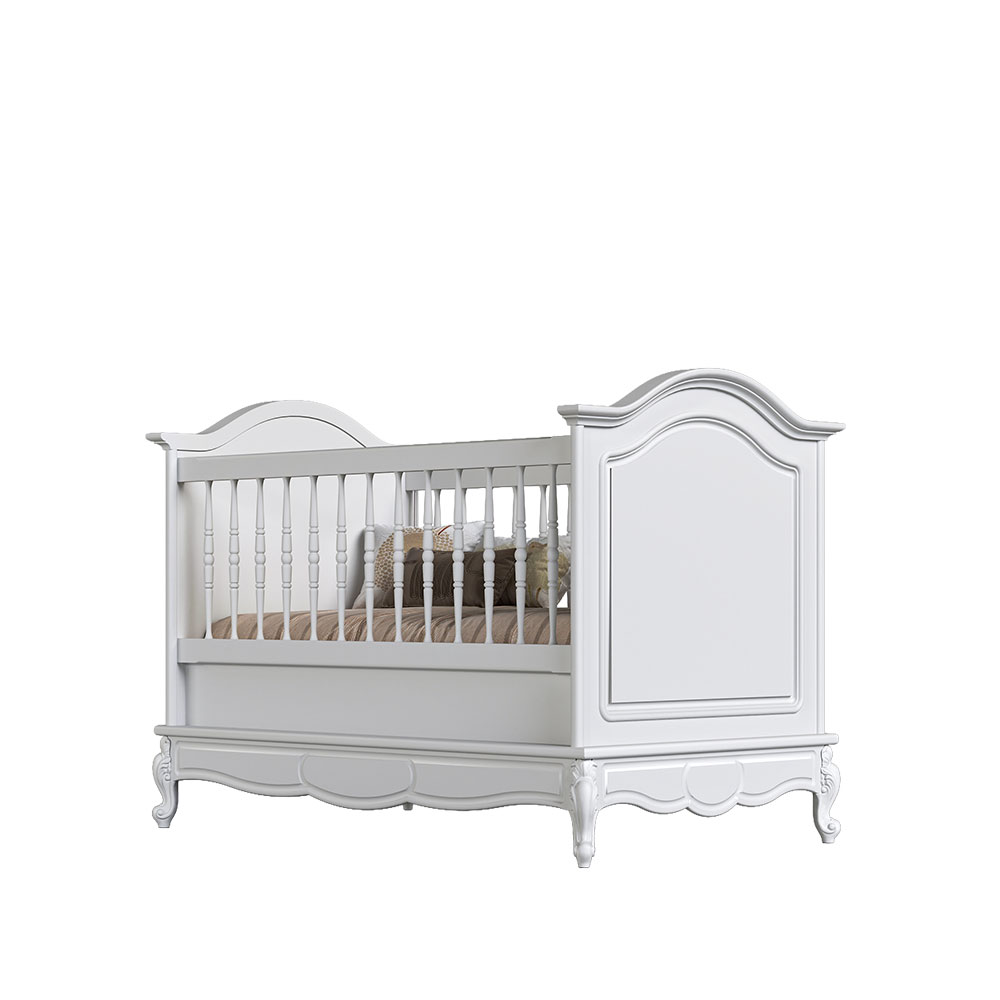 تخت نوزادی و سیسمونی مدل رویال royal (رنگ موشی) بامبینو bambino